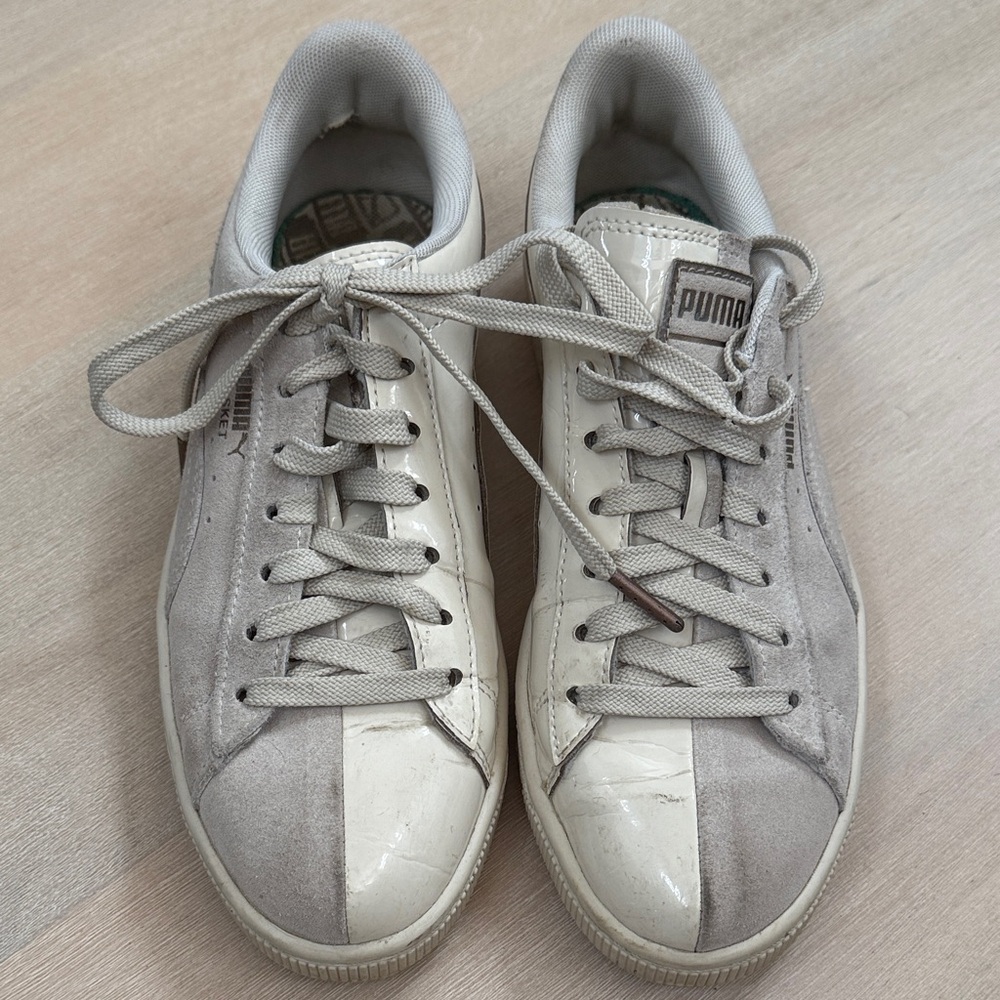 Puma Basket Half Suede/Half Leather Sneakers